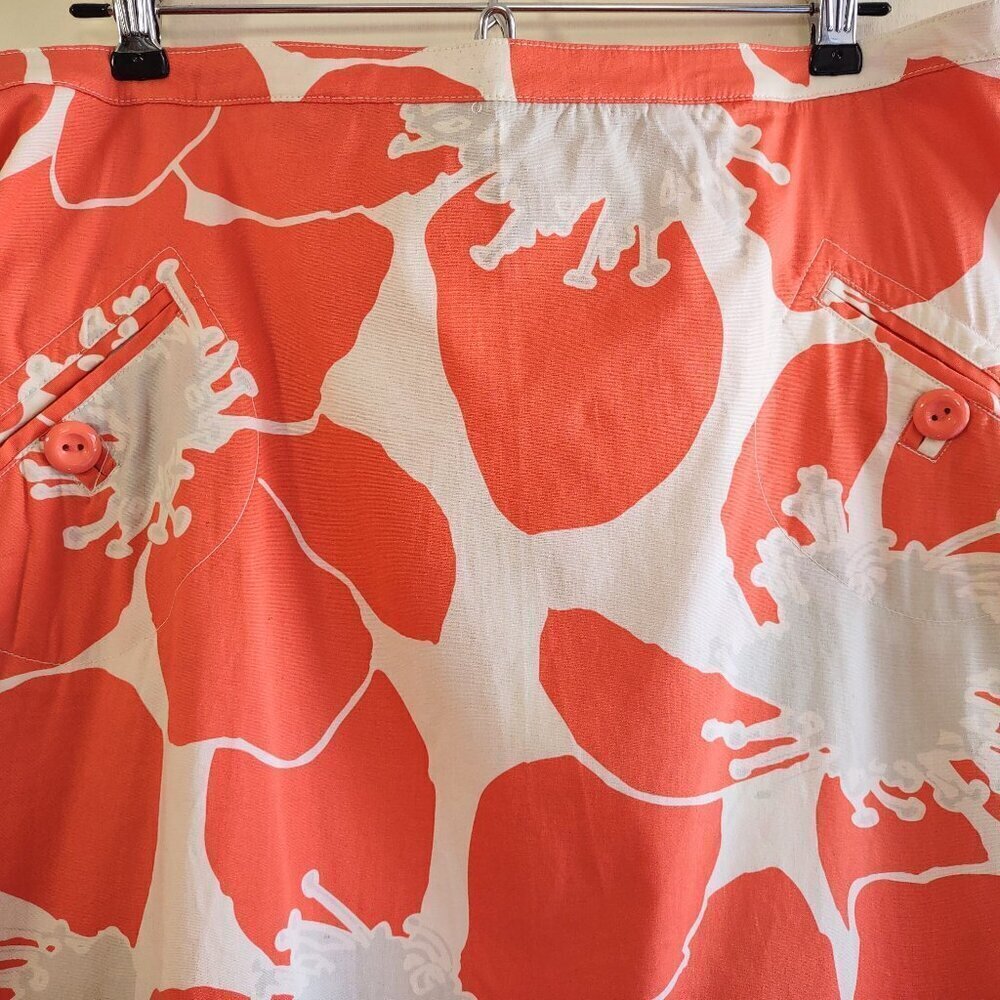 Anthropologie elevenses Floral Wrap Skirt Artsy Nature  Size 12 - Picture 5 of 7